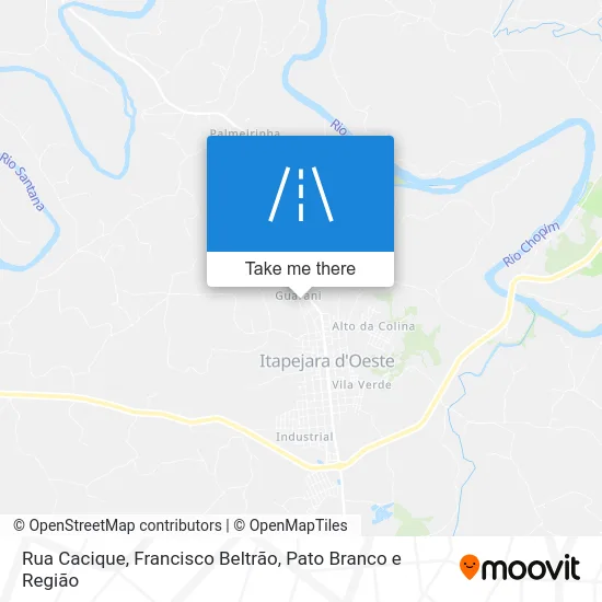 Rua Cacique map