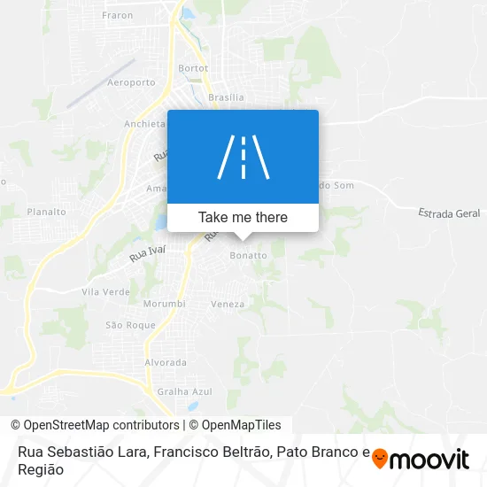 Rua Sebastião Lara map