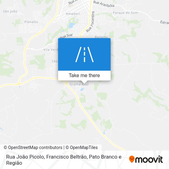 Rua João Picolo map