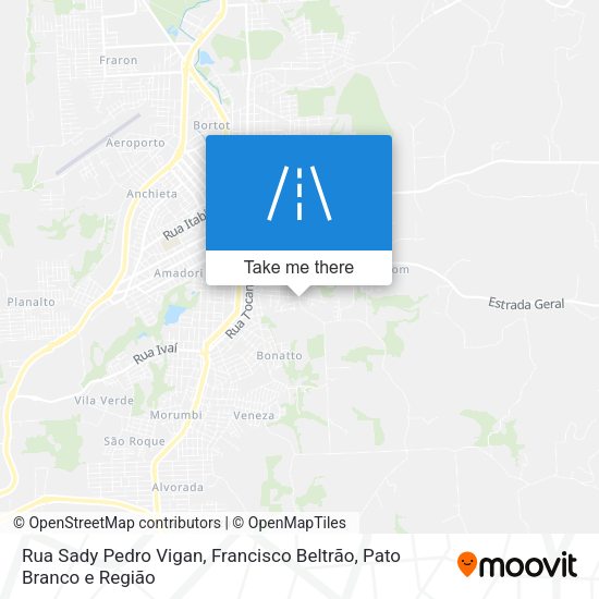Rua Sady Pedro Vigan map