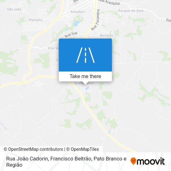 Rua João Cadorin map