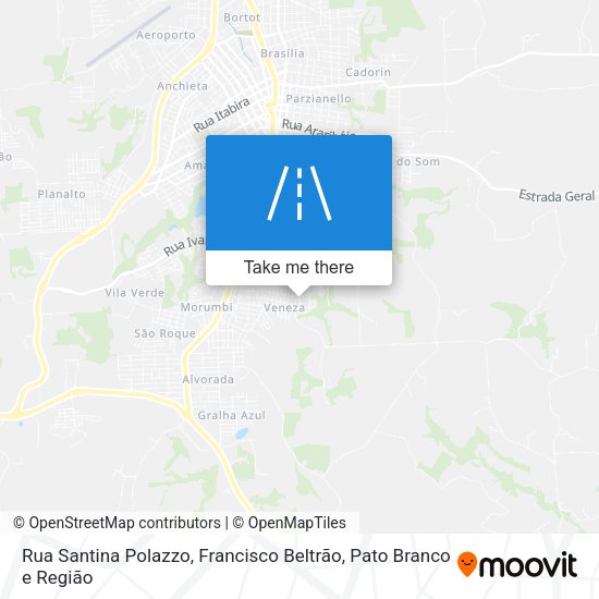 Rua Santina Polazzo map