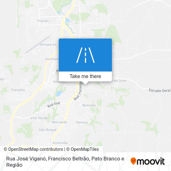 Rua José Viganó map