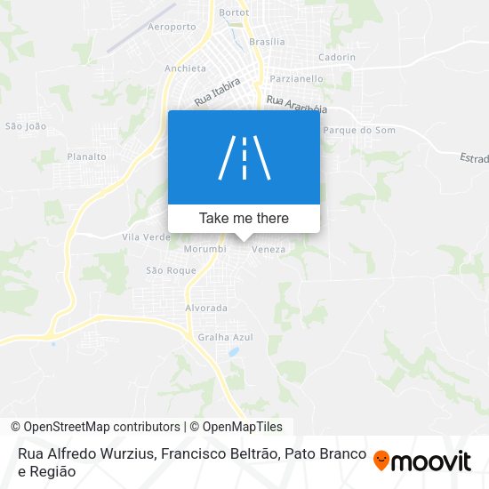 Rua Alfredo Wurzius map