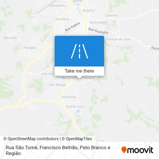 Rua São Tomé map