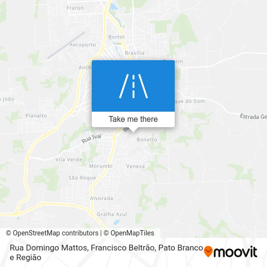 Rua Domingo Mattos map