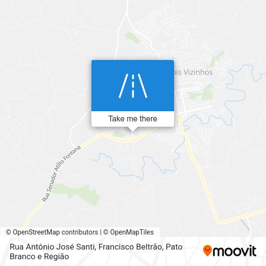 Rua Antônio José Santi map