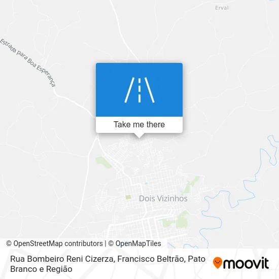 Rua Bombeiro Reni Cizerza map