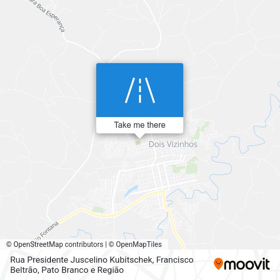 Rua Presidente Juscelino Kubitschek map
