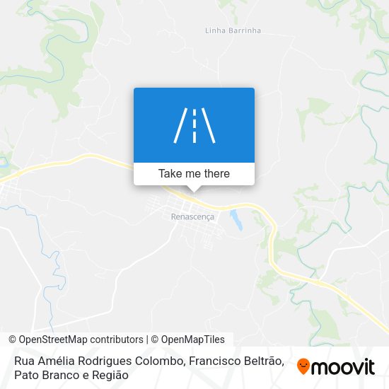 Rua Amélia Rodrigues Colombo map