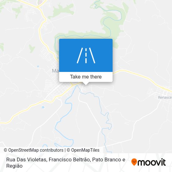 Rua Das Violetas map