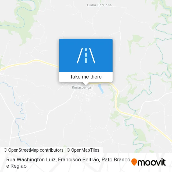 Rua Washington Luiz map