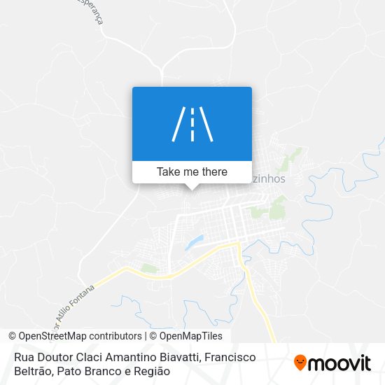 Rua Doutor Claci Amantino Biavatti map