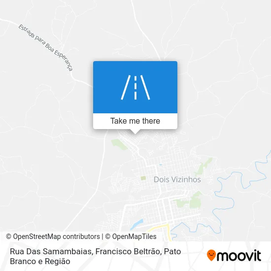 Rua Das Samambaias map