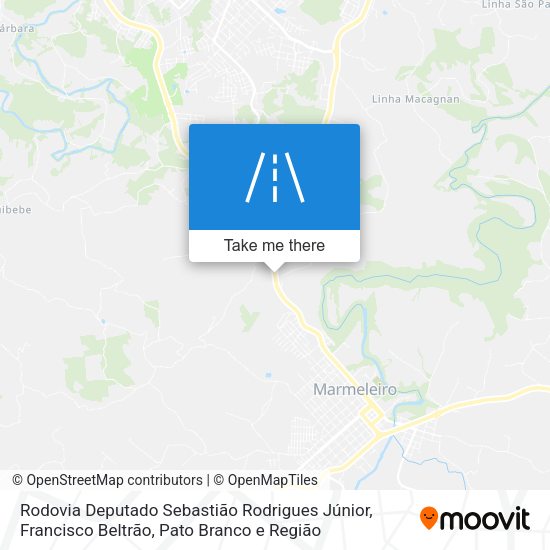 Rodovia Deputado Sebastião Rodrigues Júnior map