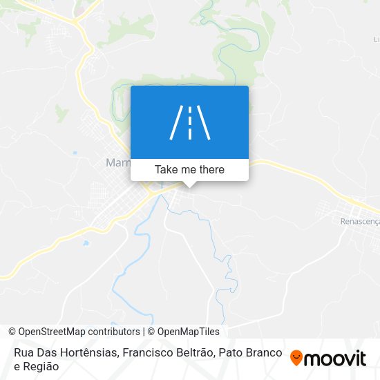 Rua Das Hortênsias map