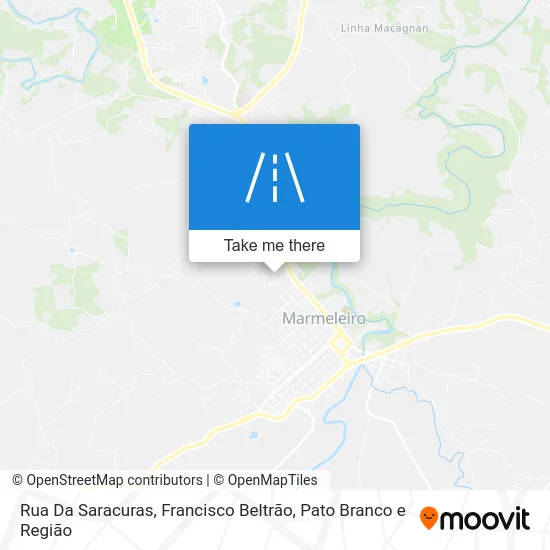 Rua Da Saracuras map