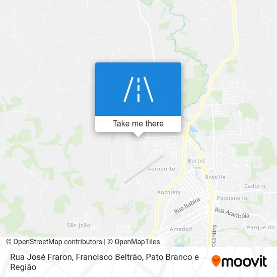 Rua José Fraron map