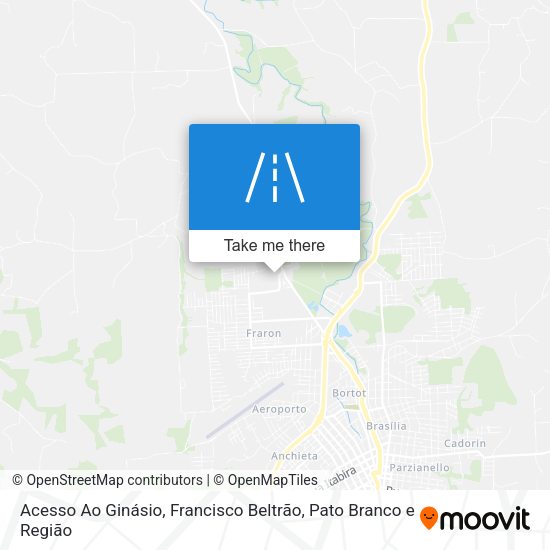 Acesso Ao Ginásio map