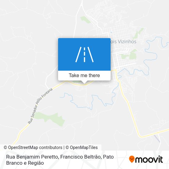 Rua Benjamim Peretto map