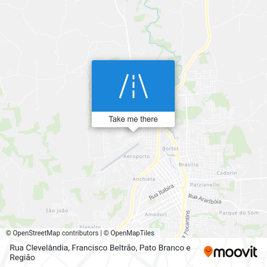 Rua Clevelândia map