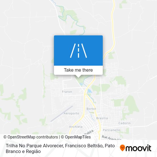 Trilha No Parque Alvorecer map