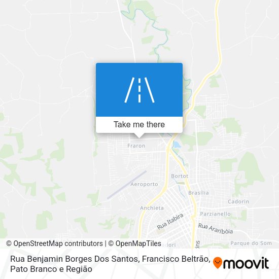 Rua Benjamin Borges Dos Santos map