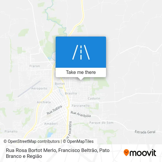 Rua Rosa Bortot Merlo map