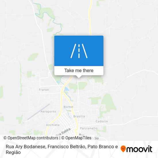 Rua Ary Bodanese map