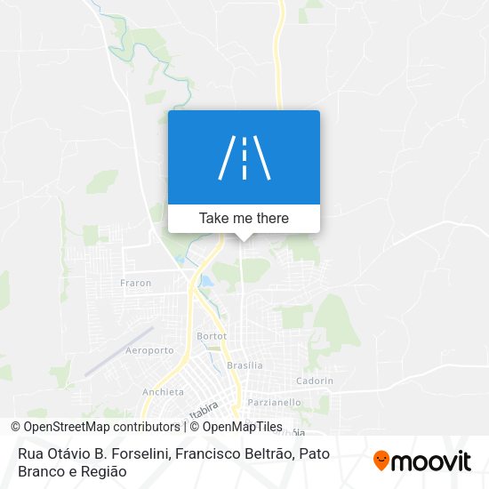 Rua Otávio B. Forselini map