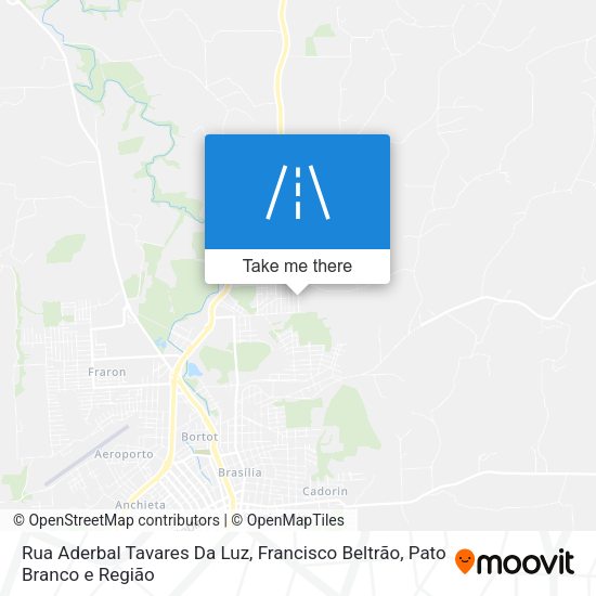 Rua Aderbal Tavares Da Luz map