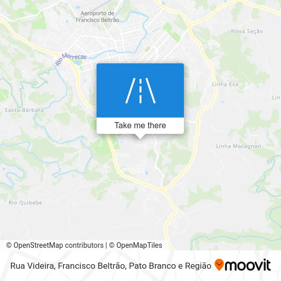 Rua Videira map