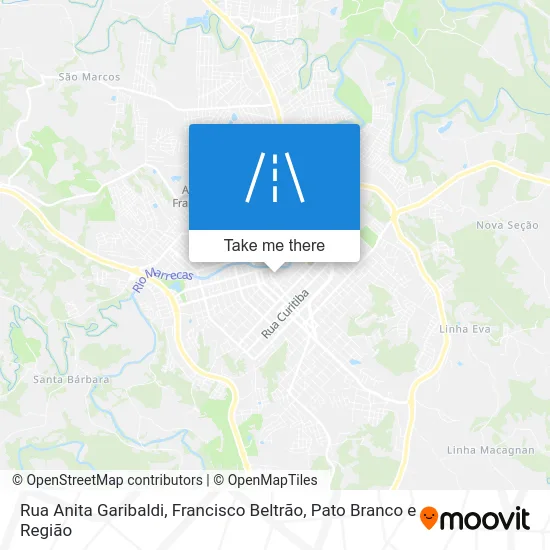 Rua Anita Garibaldi map