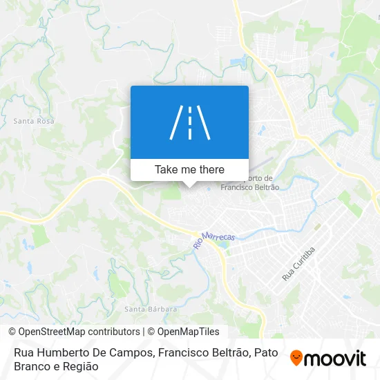 Rua Humberto De Campos map