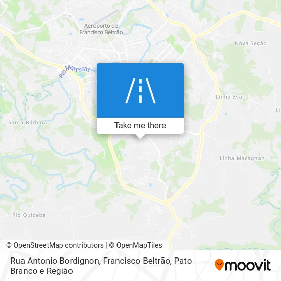 Rua Antonio Bordignon map