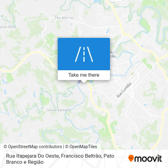 Rua Itapejara Do Oeste map