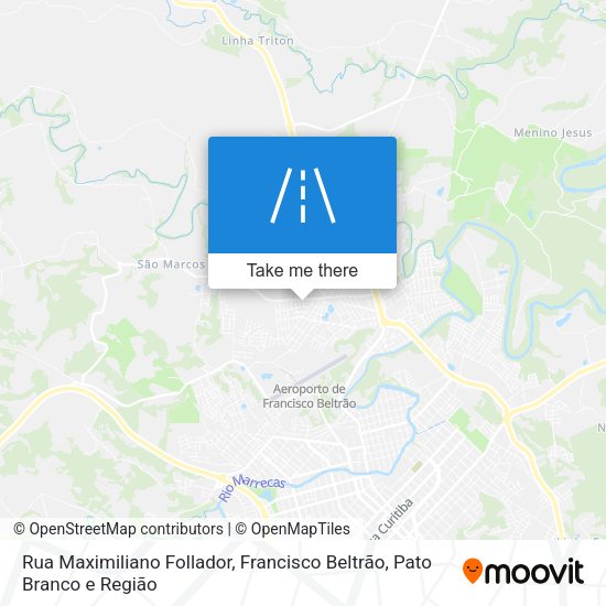 Rua Maximiliano Follador map