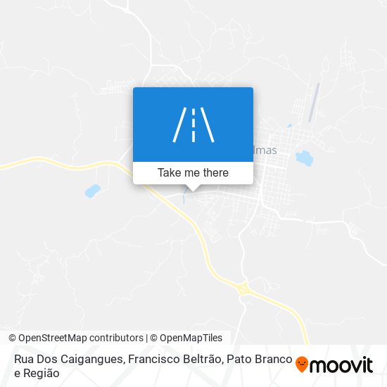 Mapa Rua Dos Caigangues