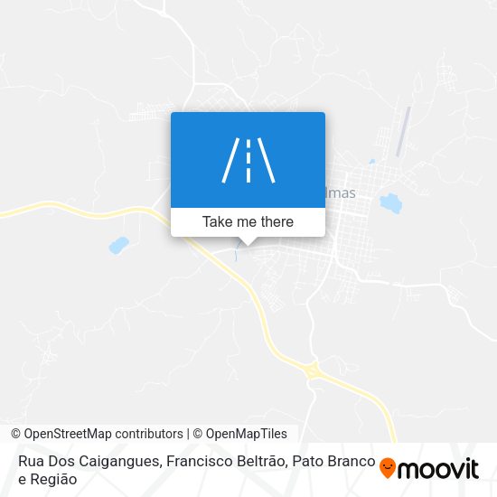 Rua Dos Caigangues map