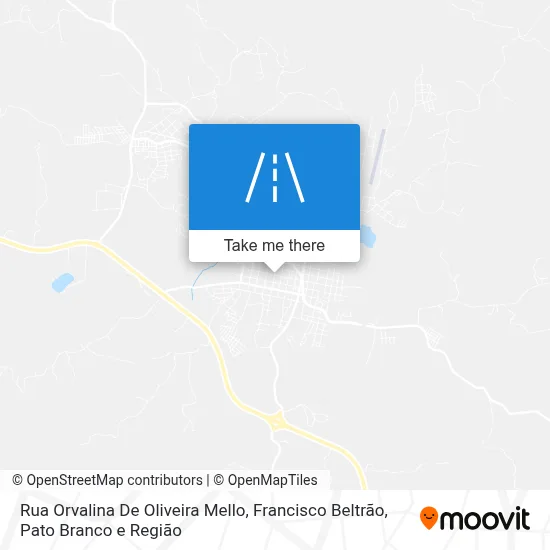 Rua Orvalina De Oliveira Mello map