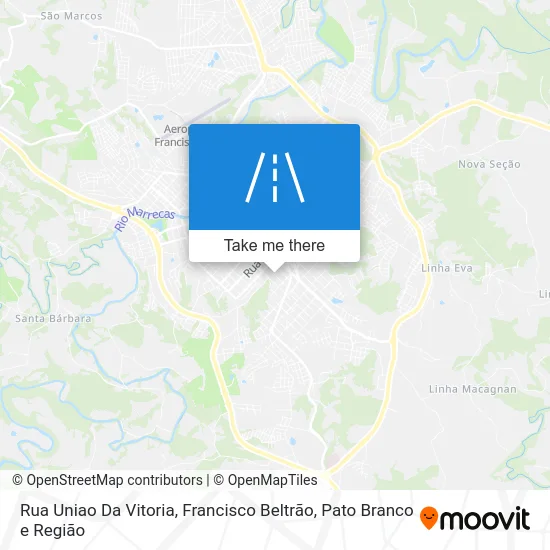 Rua Uniao Da Vitoria map