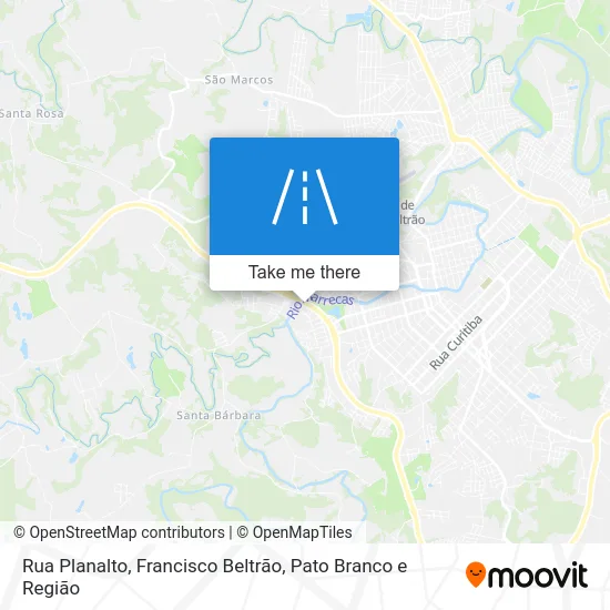 Rua Planalto map