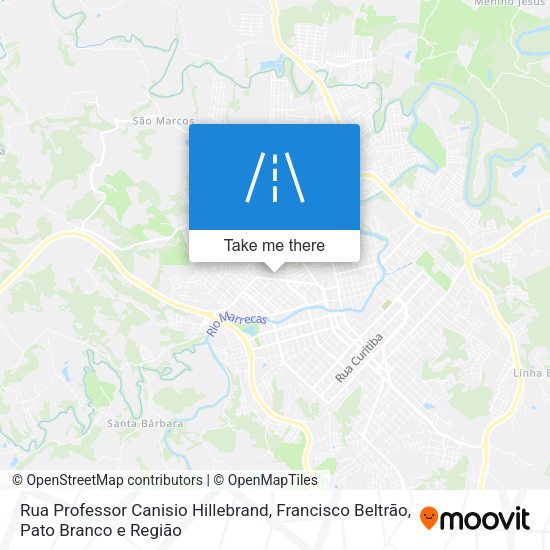 Rua Professor Canisio Hillebrand map