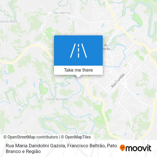 Rua Maria Dandolini Gazola map
