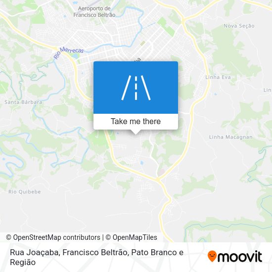 Rua Joaçaba map
