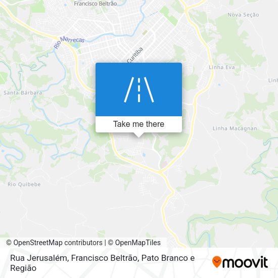 Rua Jerusalém map