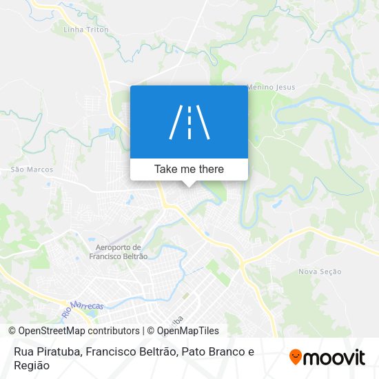 Rua Piratuba map