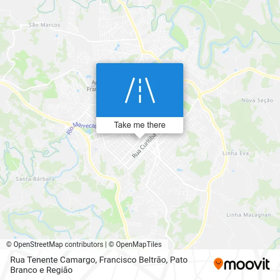 Rua Tenente Camargo map