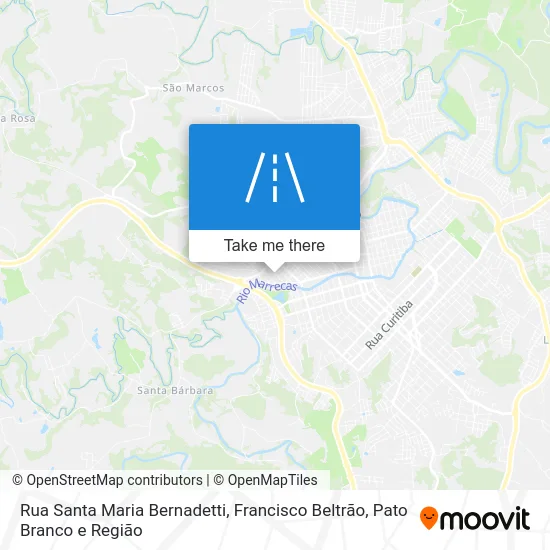 Rua Santa Maria Bernadetti map