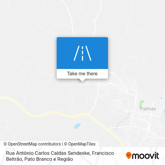 Rua Antônio Carlos Caldas Sendeske map